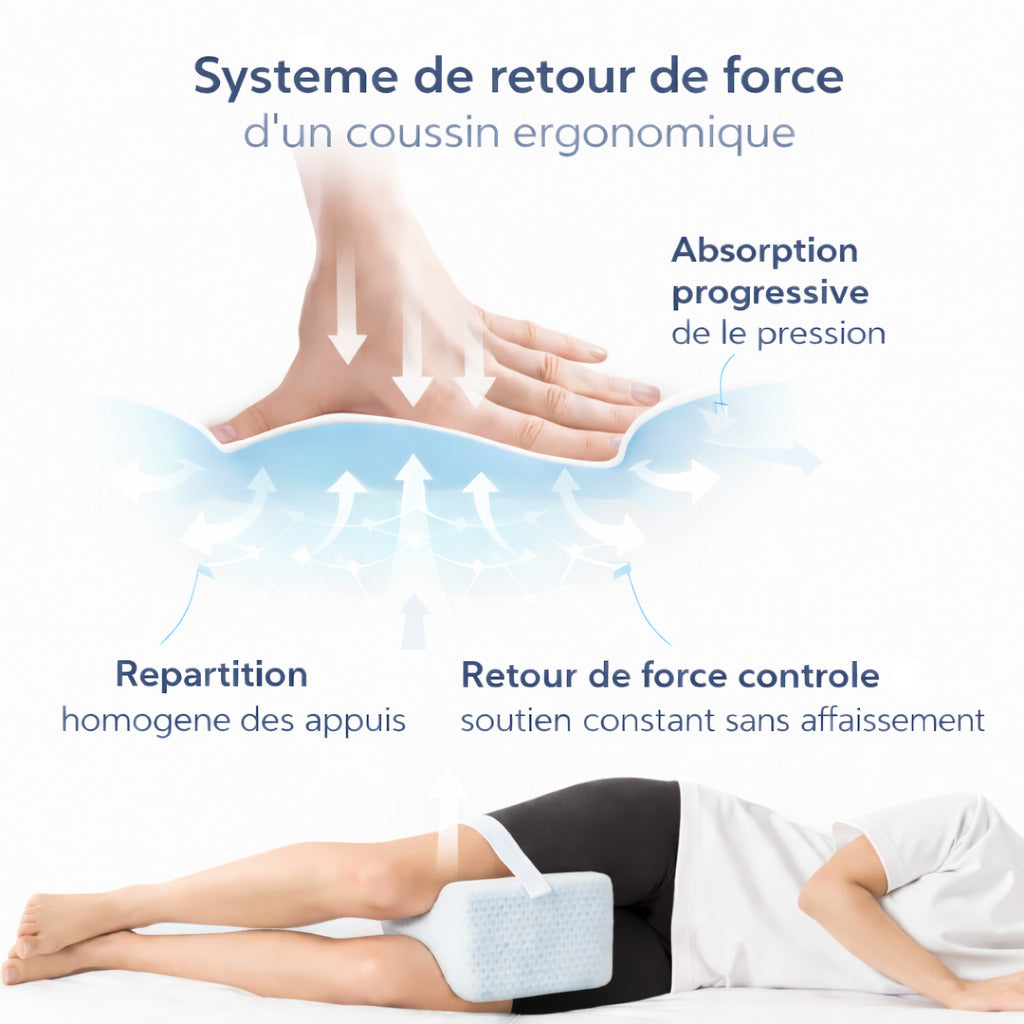 Coussin ergonomique pour genoux
